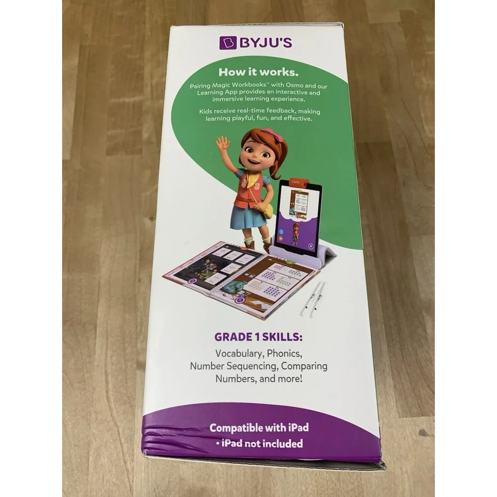 BYJUS Disney Learning Kit Grade 1 Intro Edition With Osmo Base & Magic Workbooks